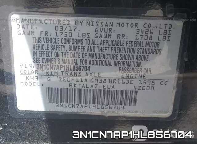 3N1CN7AP1HL856704 фото 7