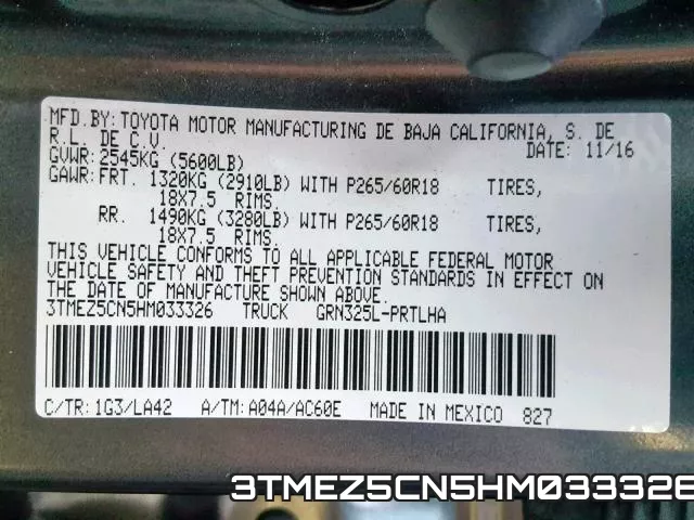 3TMEZ5CN5HM033326 фото 2
