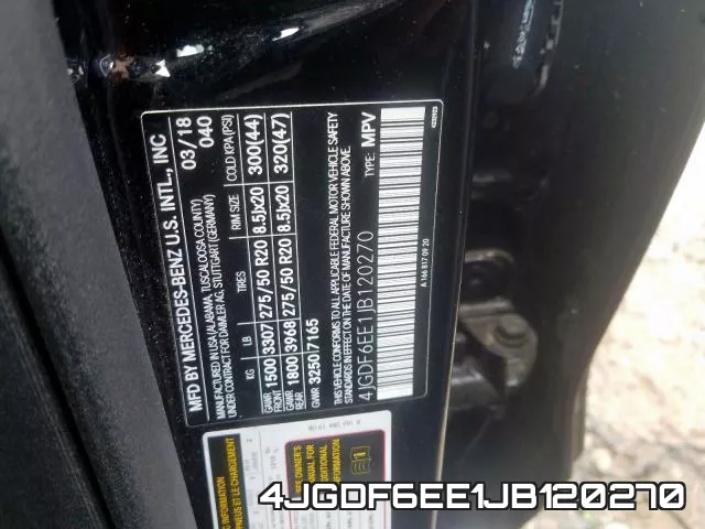 4JGDF6EE1JB120270 фото 2
