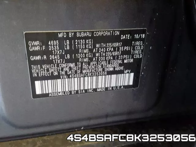4S4BSAFC8K3253056 фото 2