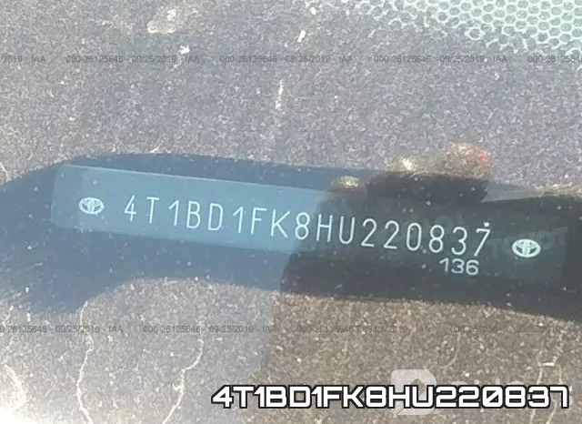 4T1BD1FK8HU220837 фото 8