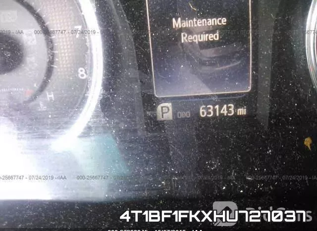 4T1BF1FKXHU727037 фото 8