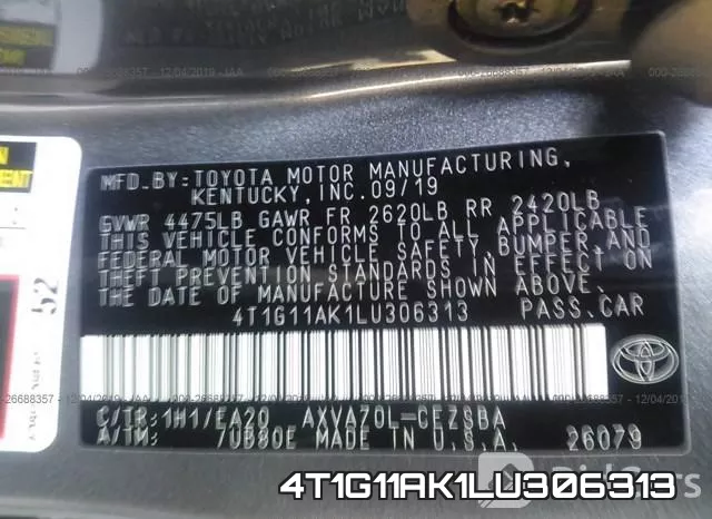 4T1G11AK1LU306313 фото 9