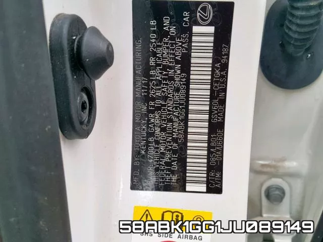 58ABK1GG1JU089149 фото 2