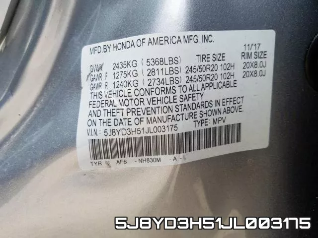 5J8YD3H51JL003175 фото 2