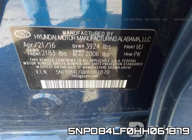 5NPD84LF0HH061879 фото 8