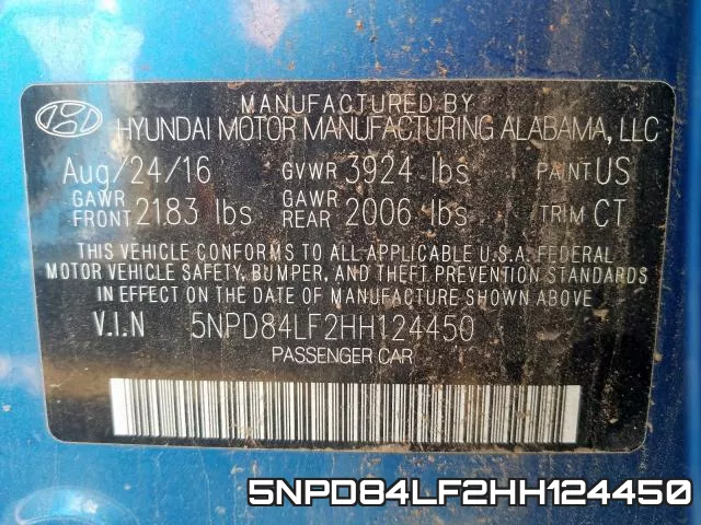 5NPD84LF2HH124450 фото 2