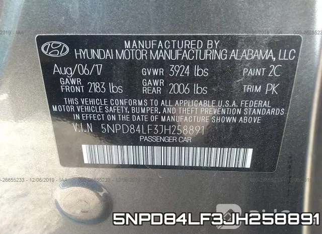 5NPD84LF3JH258891 фото 10