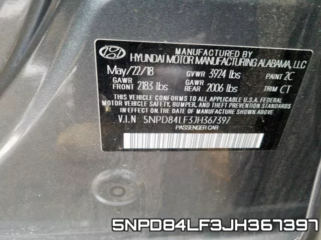 5NPD84LF3JH367397 фото 2