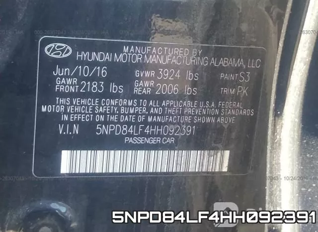 5NPD84LF4HH092391 фото 10