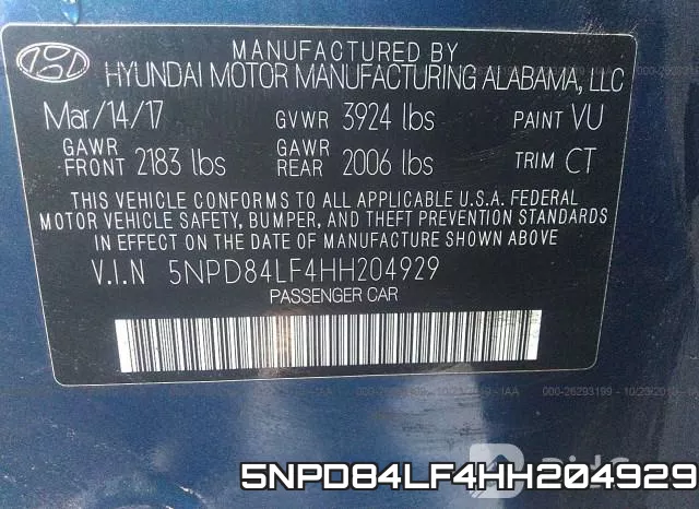 5NPD84LF4HH204929 фото 6