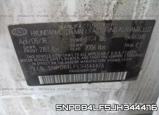5NPD84LF5JH344476 фото 10