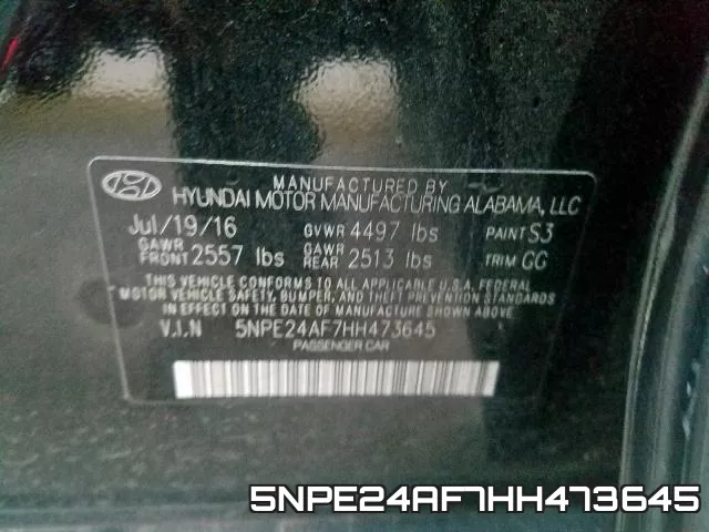 5NPE24AF7HH473645 фото 2