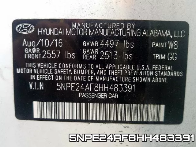 5NPE24AF8HH483391 фото 2