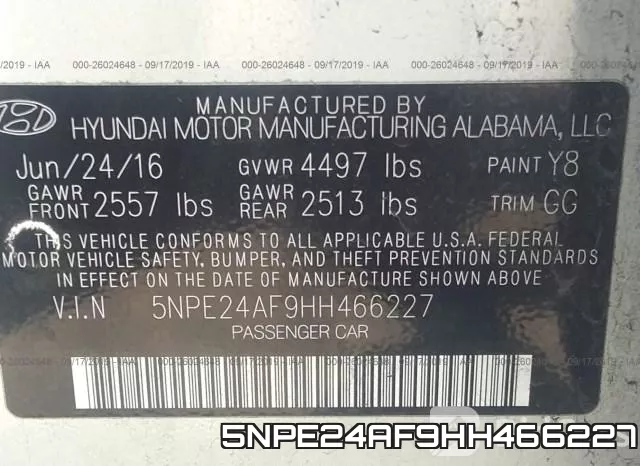5NPE24AF9HH466227 фото 9