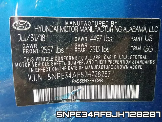 5NPE34AF8JH728287 фото 2