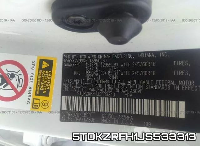 5TDKZRFH1JS533313 фото 9
