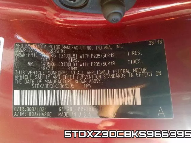 5TDXZ3DC8KS966395 фото 2