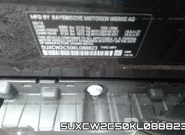 5UXCW2C50KL088823 фото 8