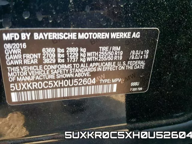 5UXKR0C5XH0U52604 фото 2