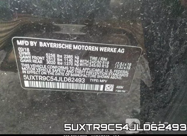 5UXTR9C54JLD62493 фото 7