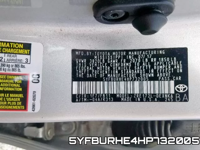 5YFBURHE4HP732005 фото 2