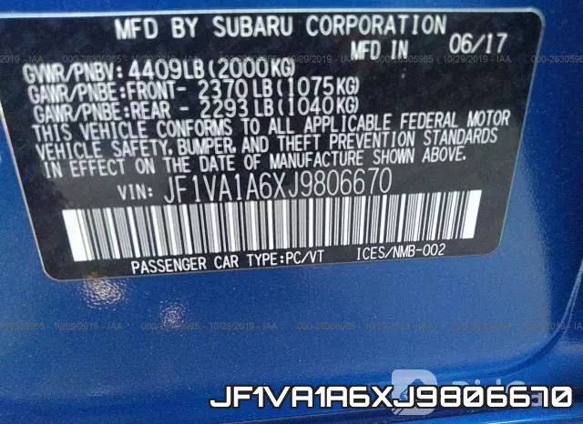 JF1VA1A6XJ9806670 фото 9