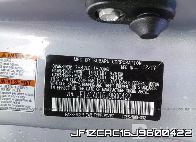 JF1ZCAC16J9600422 фото 10