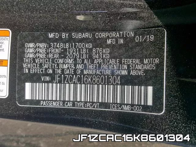 JF1ZCAC16K8601304 фото 2