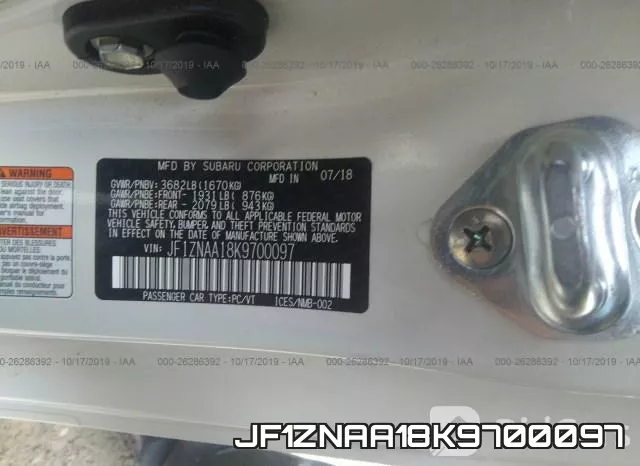 JF1ZNAA18K9700097 фото 10