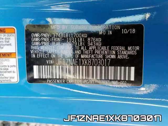 JF1ZNAE1XK8703017 фото 2