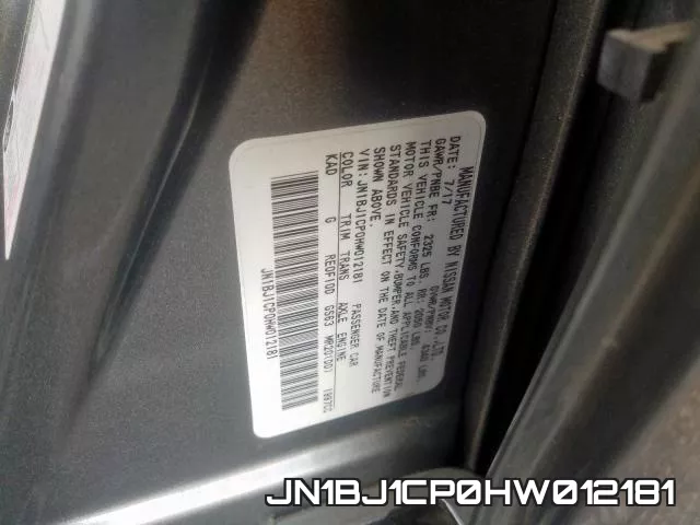 JN1BJ1CP0HW012181 фото 2