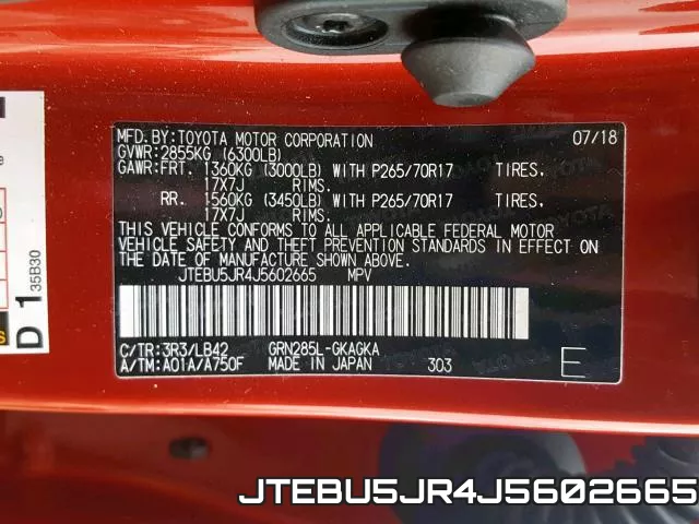 JTEBU5JR4J5602665 фото 2