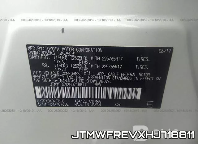 JTMWFREVXHJ718811 фото 10