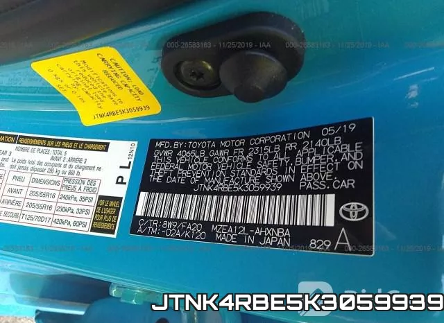 JTNK4RBE5K3059939 фото 8