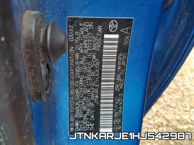 JTNKARJE1HJ542987 фото 2