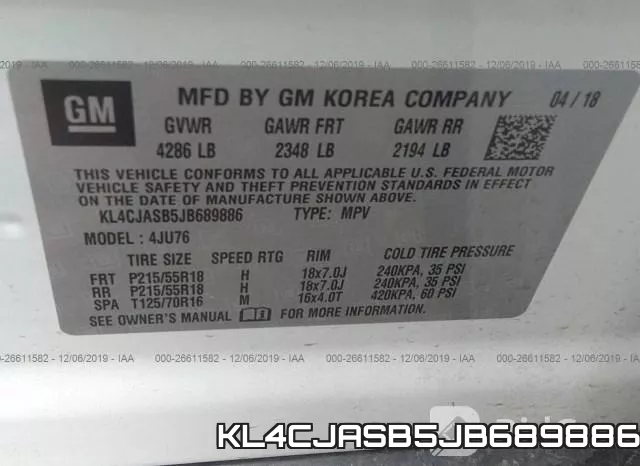 KL4CJASB5JB689886 фото 10