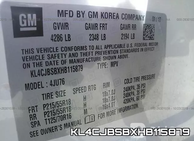 KL4CJBSBXHB115879 фото 10