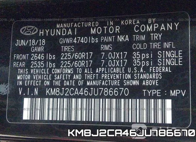 KM8J2CA46JU786670 фото 8