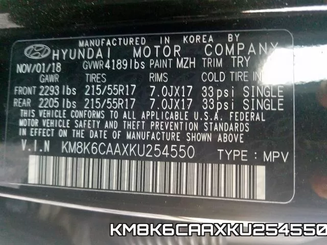 KM8K6CAAXKU254550 фото 2