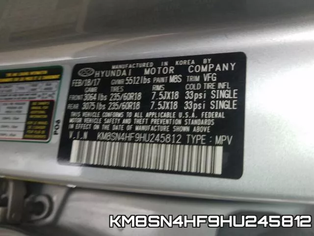 KM8SN4HF9HU245812 фото 2