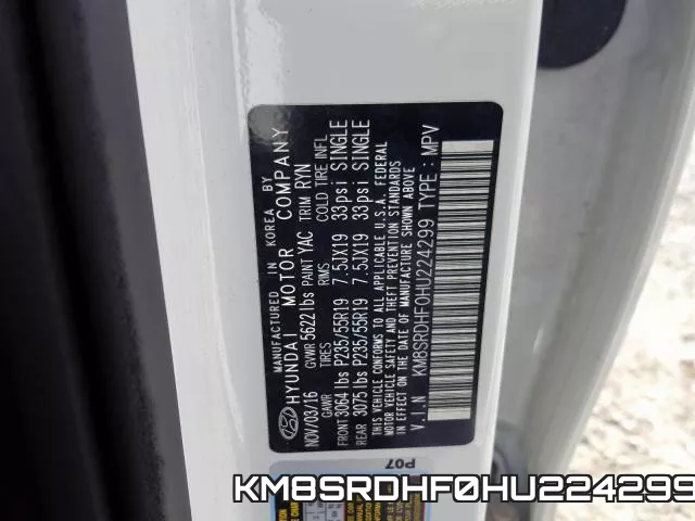 KM8SRDHF0HU224299 фото 2