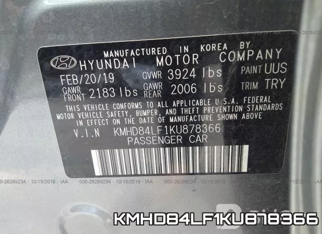 KMHD84LF1KU878366 фото 8