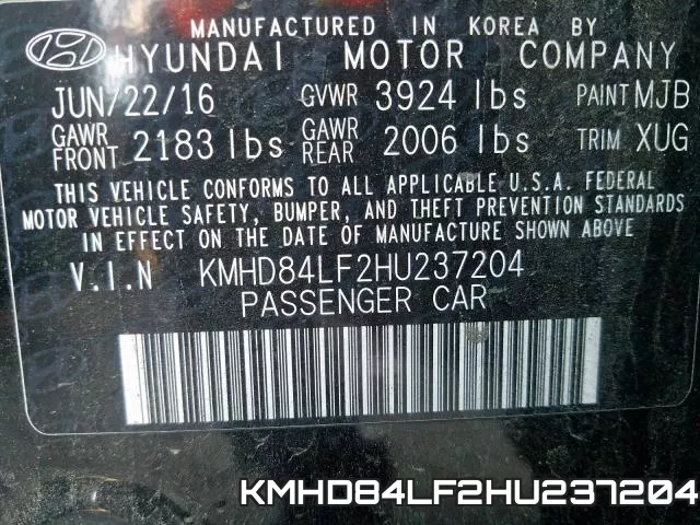 KMHD84LF2HU237204 фото 2
