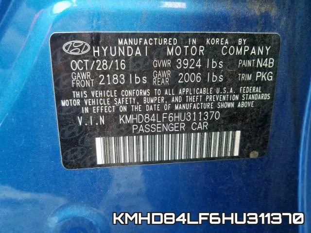 KMHD84LF6HU311370 фото 2