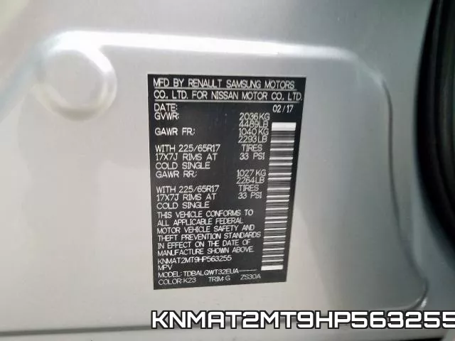 KNMAT2MT9HP563255 фото 2