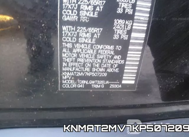 KNMAT2MV7KP507209 фото 9