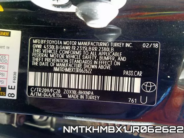 NMTKHMBX1JR062622 фото 2