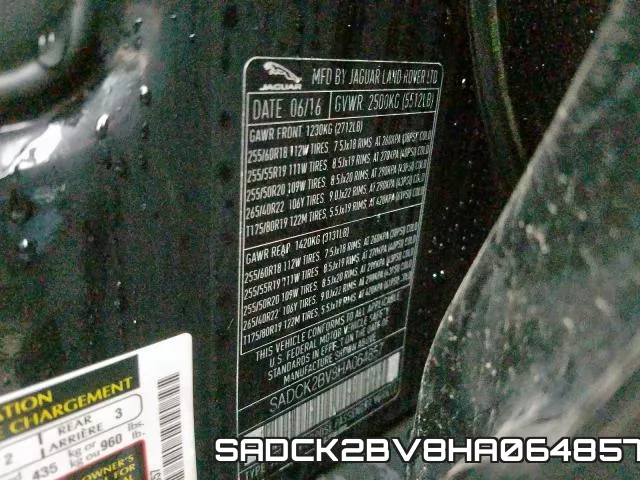 SADCK2BV8HA064857 фото 2