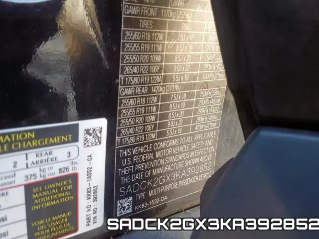 SADCK2GX3KA392852 фото 2